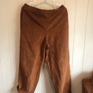 Brown Suede Pants